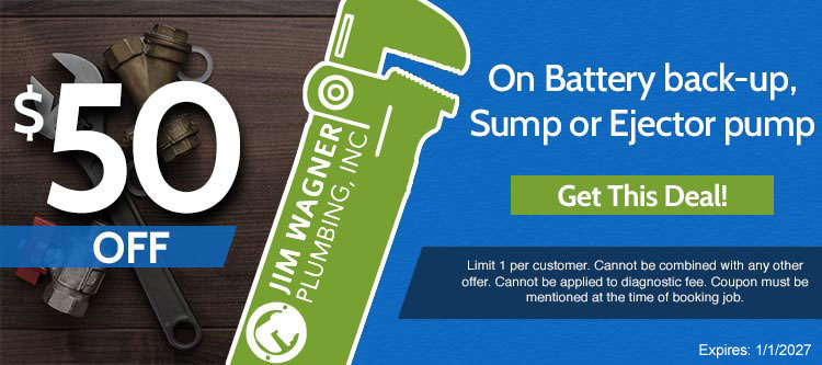 discount on battert back-up sump or ejector pump in Lombard Illinois